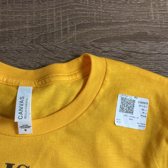 NWT Womens Gold Kharma is A Cat T Shirt Medium Bella Canvas - Picture 3 of 7